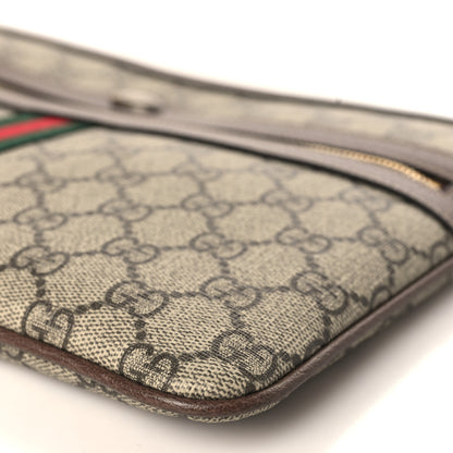 Gucci GG Supreme Monogram Large Ophidia Pouch Clutch Brown 9 of 10