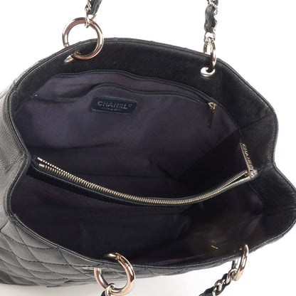 Chanel Caviar Grand Shopping Tote GST Navy 5 of 9
