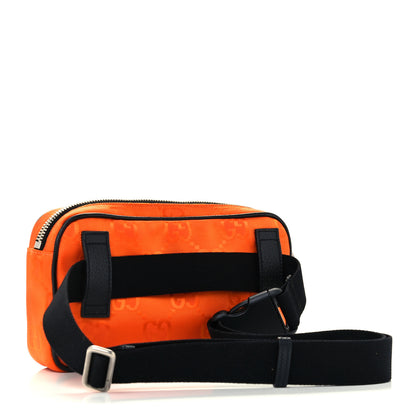 Gucci Econyl Nylon Monogram Off The Grid Belt Bag Carrot Orange Black 3 of 11