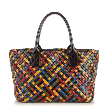 Bottega Veneta Shiny Goatskin Intrecciato Mini Cabat Multicolor 1 of 6