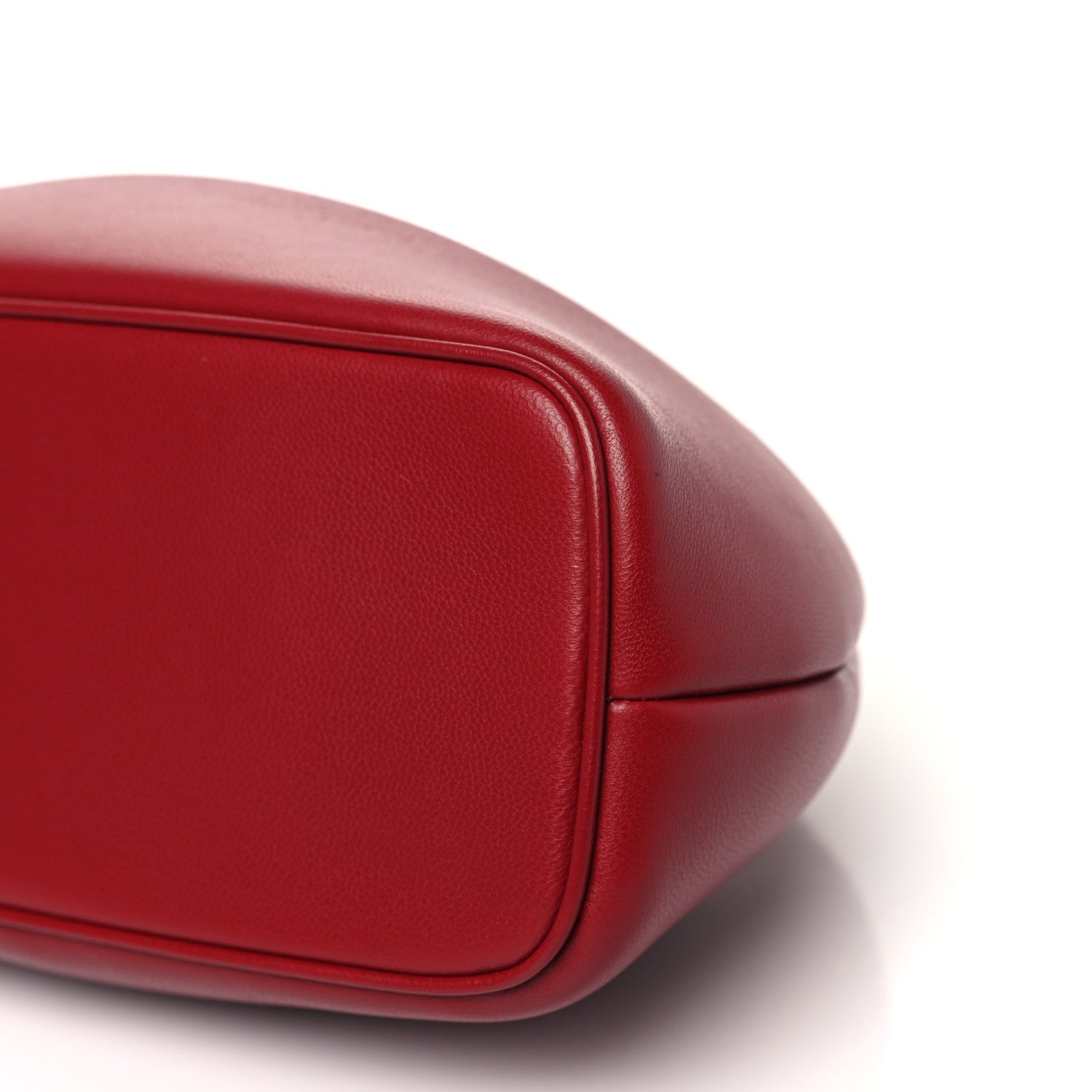 Jacquemus Lambskin Le Petit Calino Ring Top Handle Bag Dark Red 9 of 9