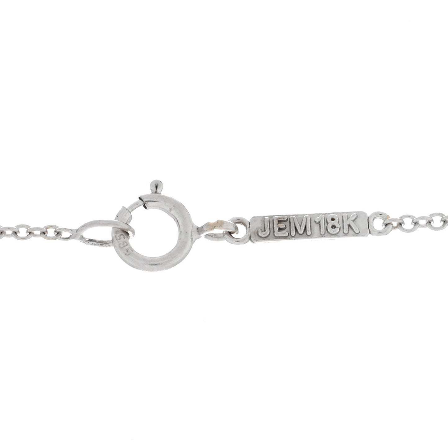 18K White Gold Diamond Turquoise Lapis Evil Eye Pendant Necklace