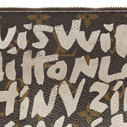 Louis Vuitton Monogram Graffiti Pochette Accessories Silver 8 of 11