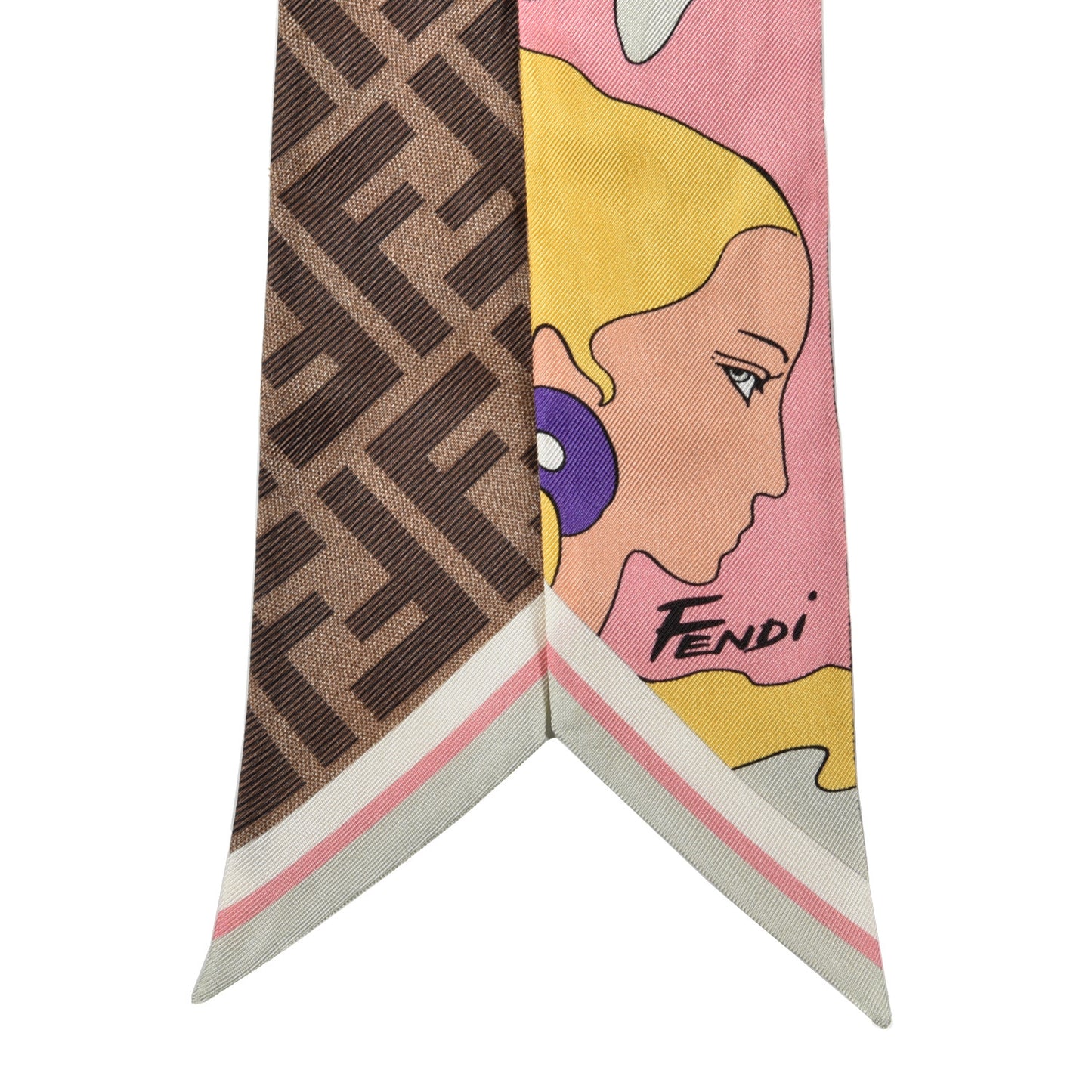 Silk Wrappy Scarf Cream Mogano