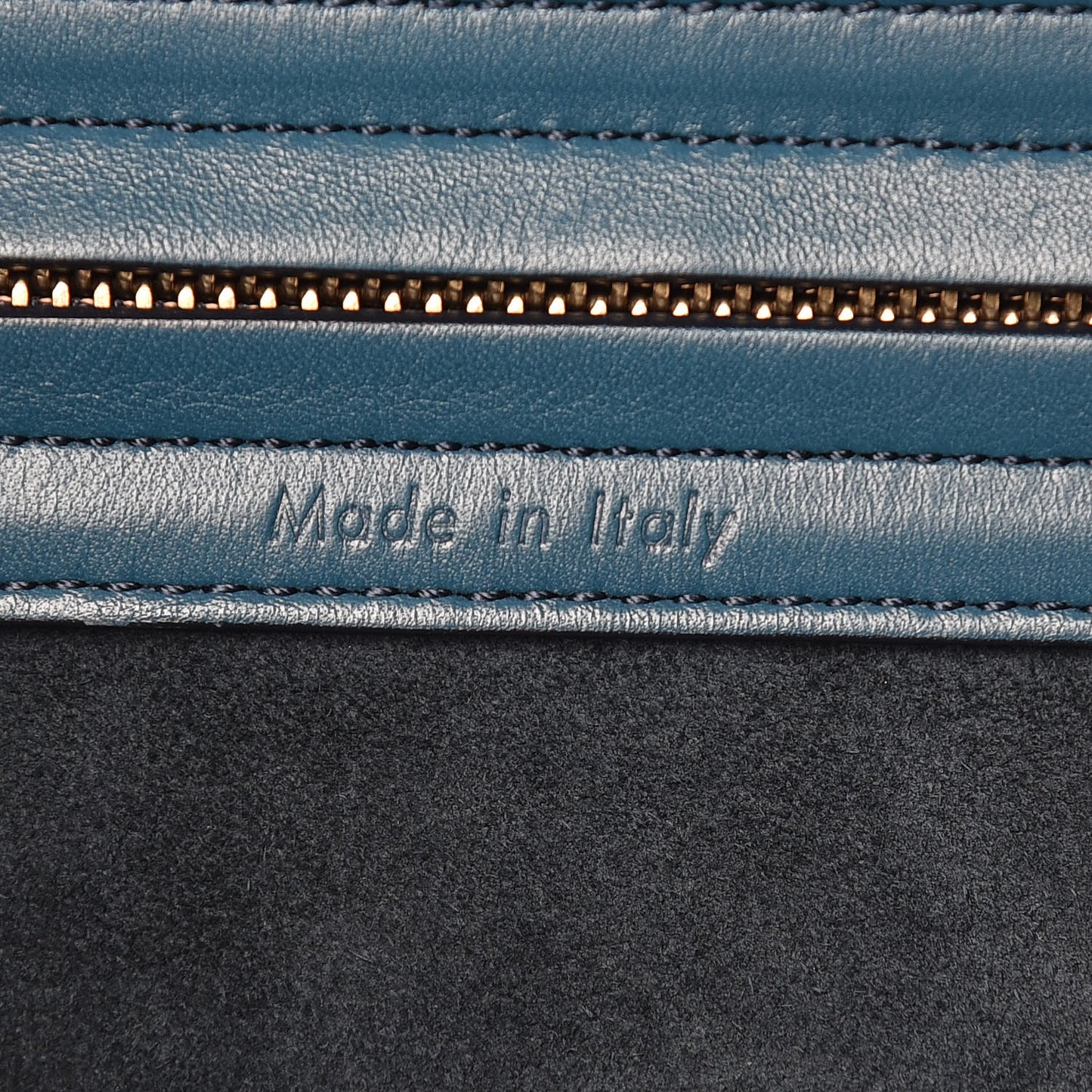 Nappa Calfskin Medium Phantom Luggage Metallic Blue