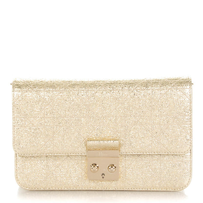 Christian Dior Washed Metallic Lambskin Miss Dior Promenade Pouch Stardust Gold 1 of 8
