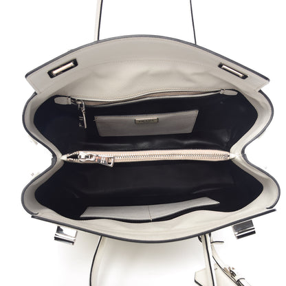 Prada Saffiano Cuir Twin Tote Talco 5 of 12