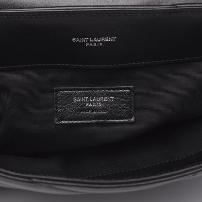Saint Laurent Calfskin Y Quilted Monogram Loulou Document Holder Black 7 of 11