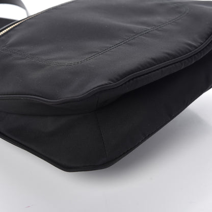 Prada Nylon Flat Messenger Bag Black 5 of 8