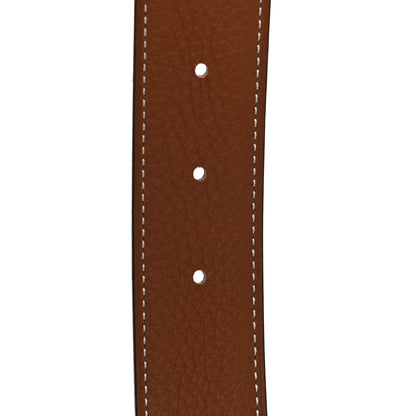 Hermes Box Togo 32mm Belt Strap 85 Black Gold 5 of 9