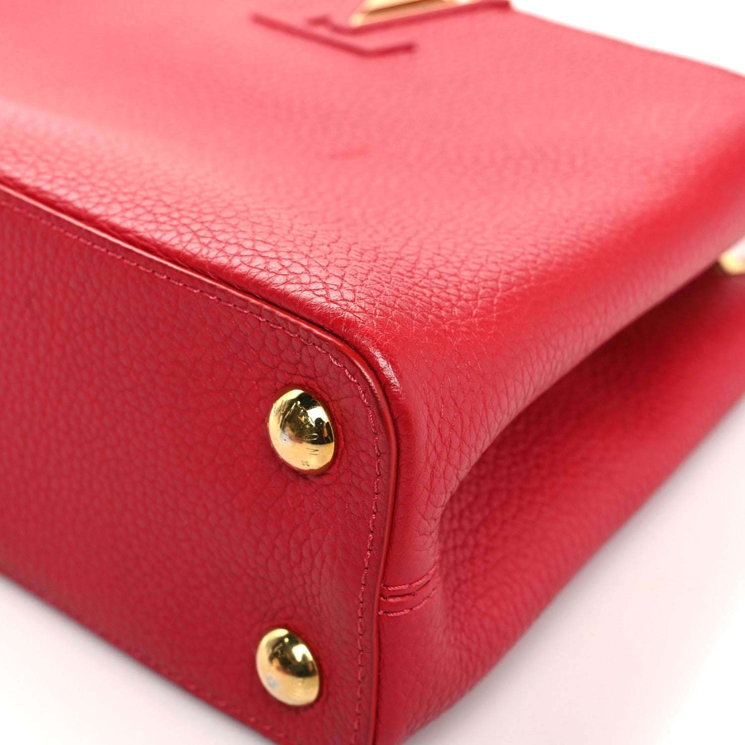 Louis Vuitton Taurillon Capucines BB Scarlet Red 9 of 16