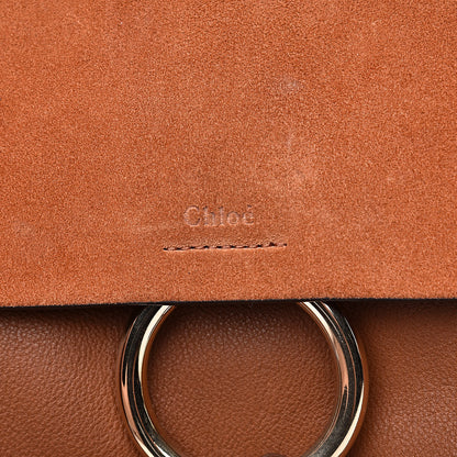 Chloe Suede Calfskin Medium Faye Backpack Tan 9 of 13