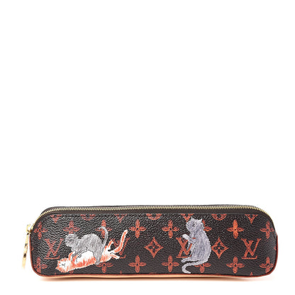 Louis Vuitton Catogram Elizabeth Pouch Orange Marron 1 of 7
