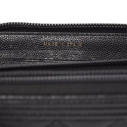 Chanel Caviar Quilted Small Boy Zip Around Wallet Black 7 of 9