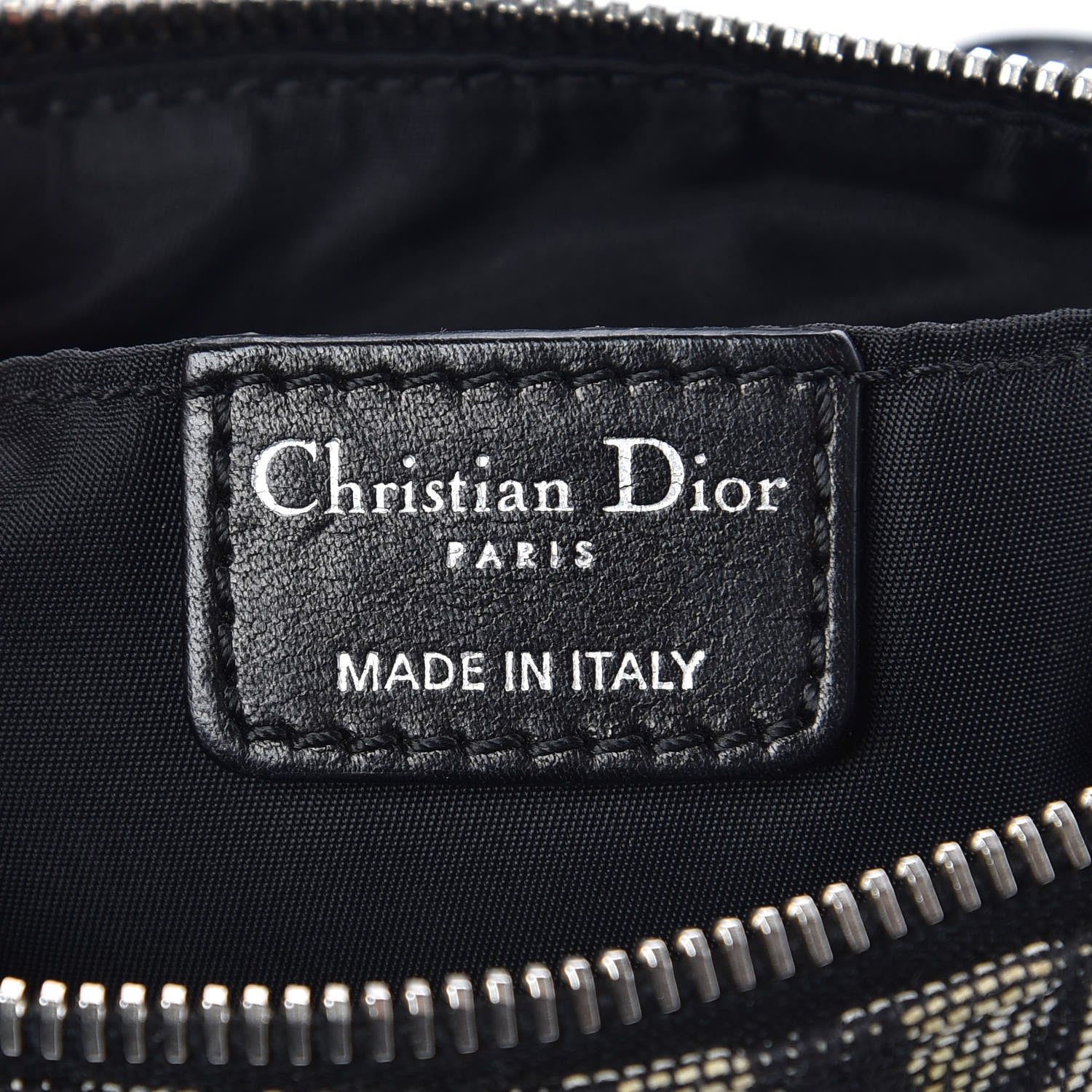 Christian Dior Monogram Shoulder Bag Black 6 of 7
