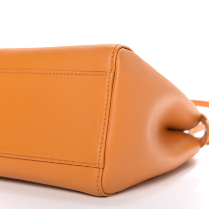 Fendi Nappa Mini Peekaboo Iconic Satchel Giallo Syrup 7 of 14