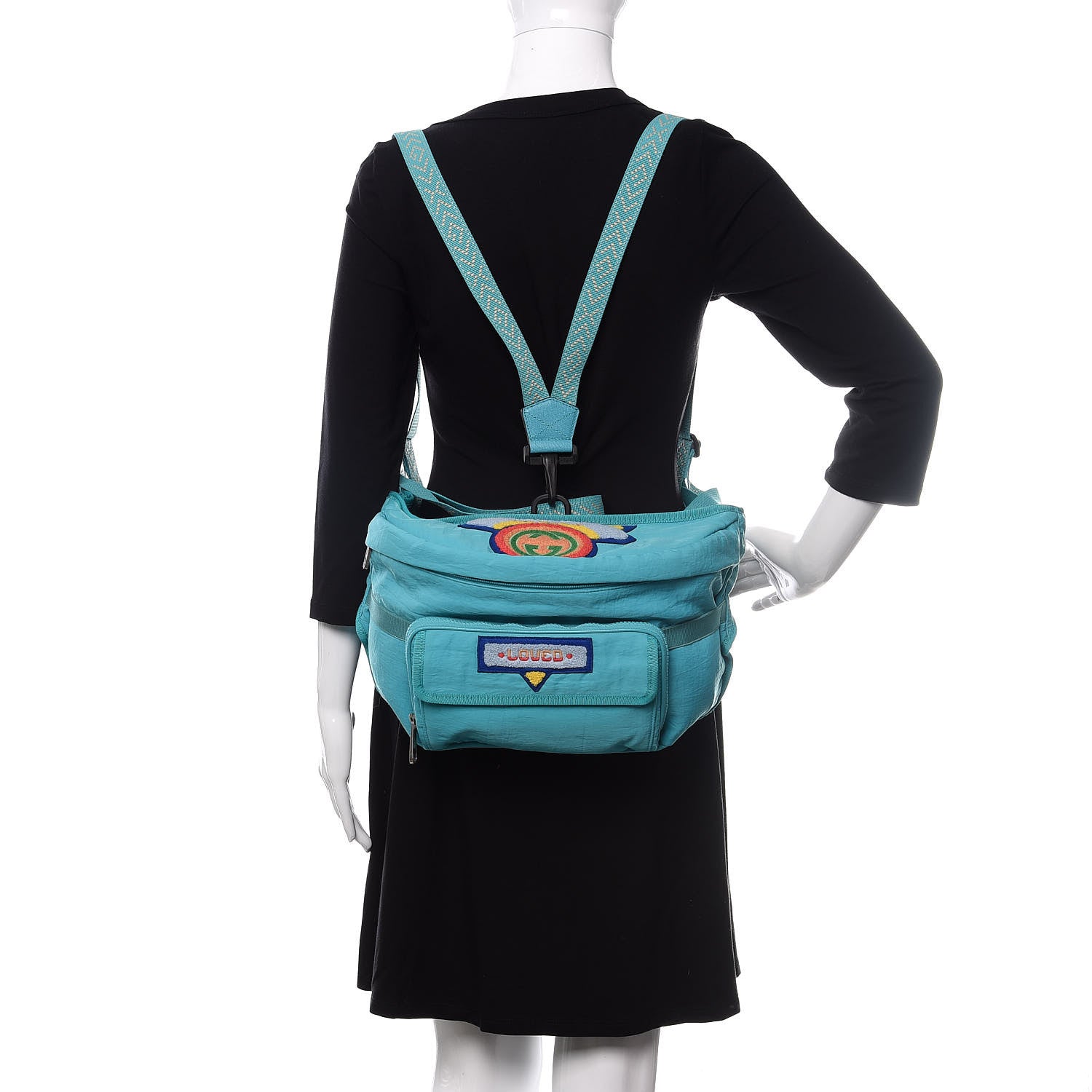 Gucci Nylon 80s Logo Patch Belt Bag Lago 2 of 12