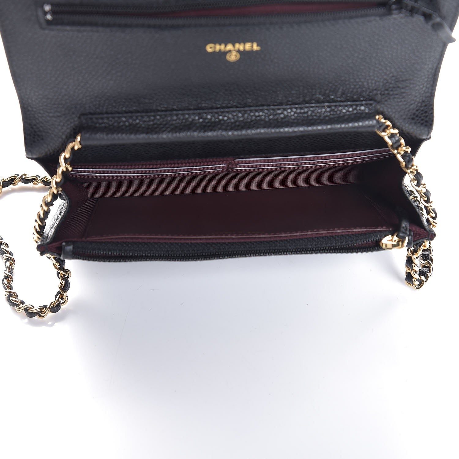 Chanel Caviar Quilted Wallet On Chain WOC Black 5 of 7