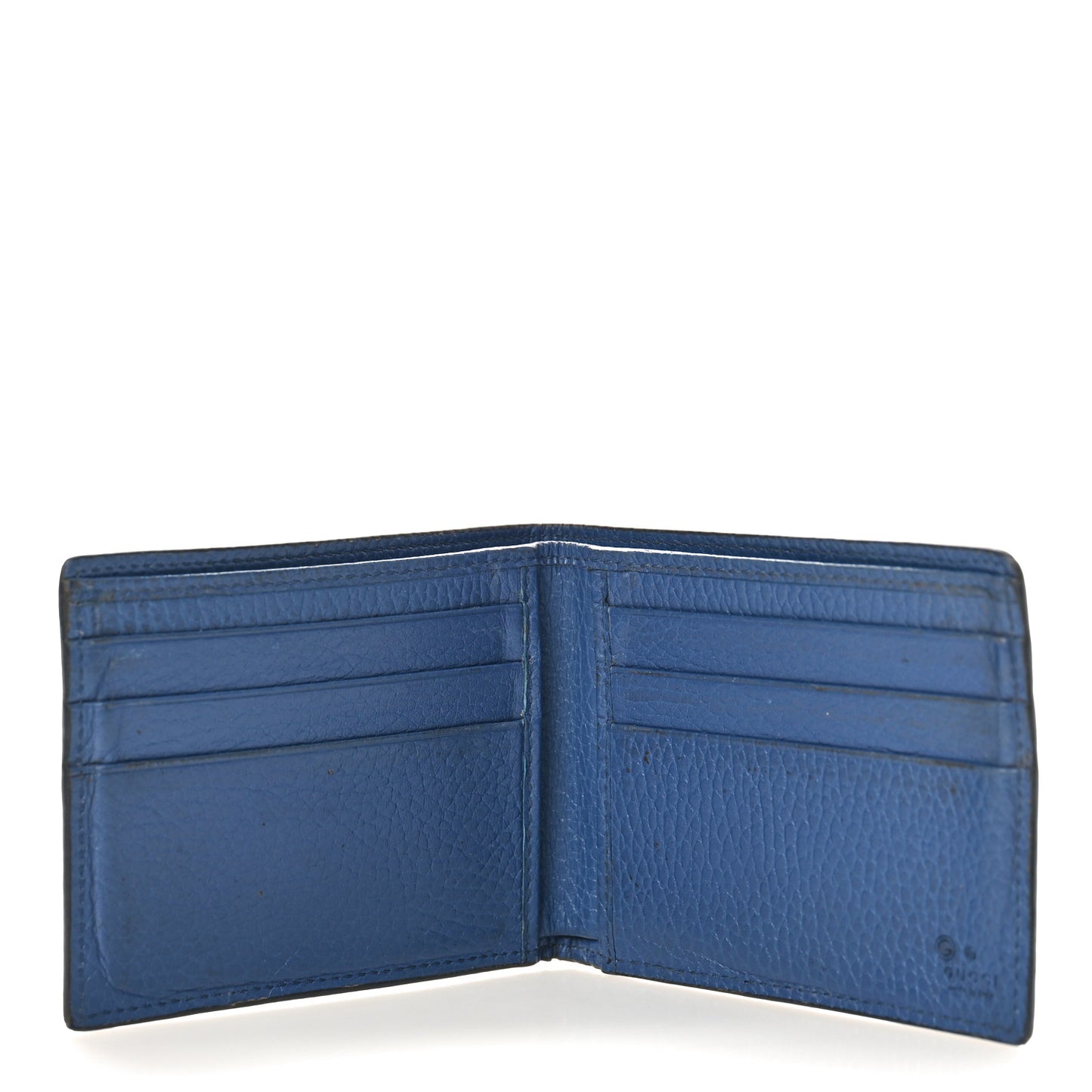 Dollar Calfskin Bi-Color Interlocking G Bi-Fold Wallet Black Caspian