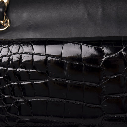 Chanel Alligator Jumbo Double Flap Black 12 of 15