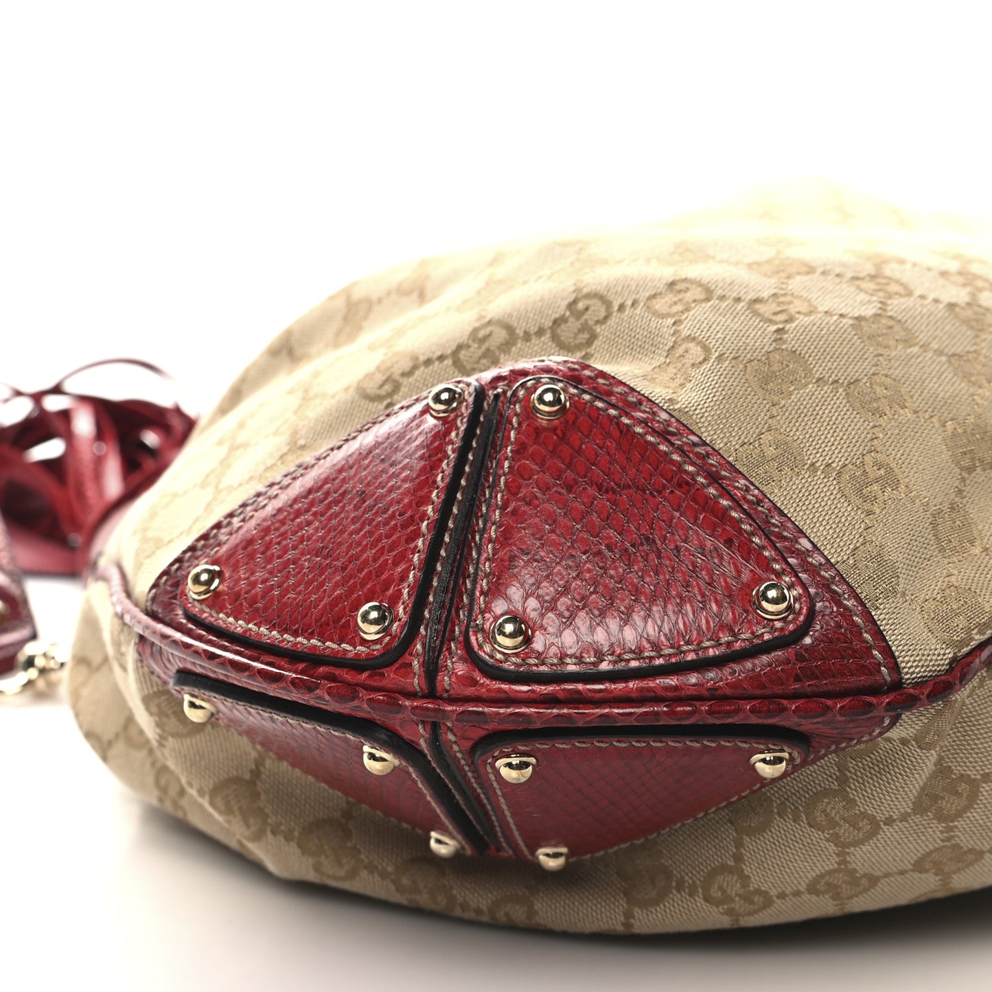 Monogram Snakeskin Large Unicef Indy Top Handle Hobo Red
