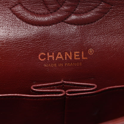 Chanel Lambskin Quilted Medium Double Flap Burgundy 7 of 13