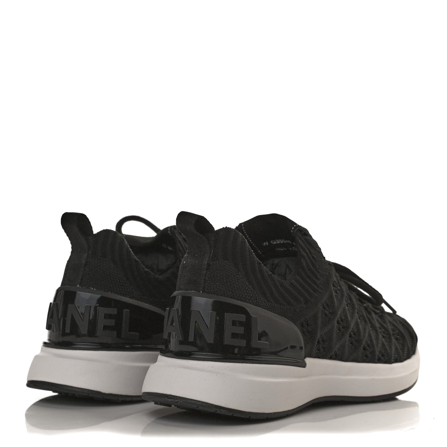 Fabric Logo Sneakers 35.5 Black