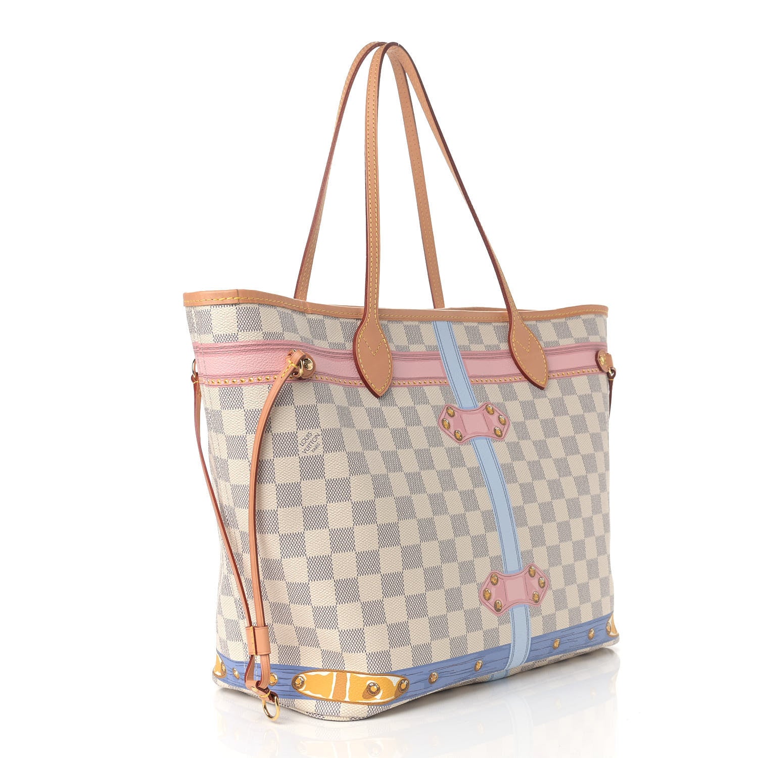 Louis Vuitton Damier Azur Summer Trunks Neo Neverfull MM 4 of 10