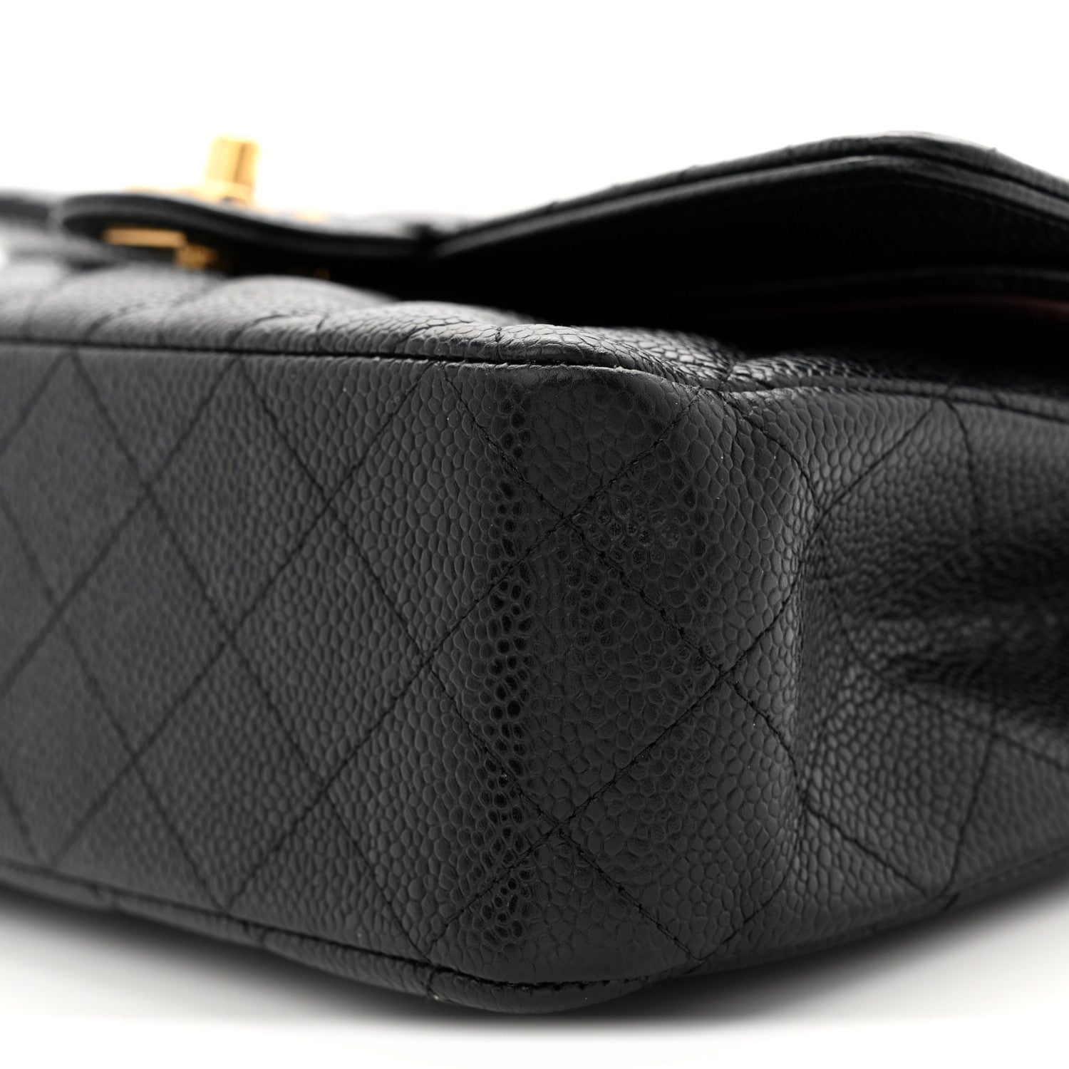 Chanel Caviar Quilted Medium Double Flap Black 10 of 11