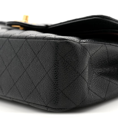 Chanel Caviar Quilted Medium Double Flap Black 10 of 11