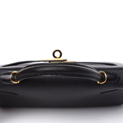 Hermes Chevre Mysore Mini Kelly Sellier 20 Black 20 of 25