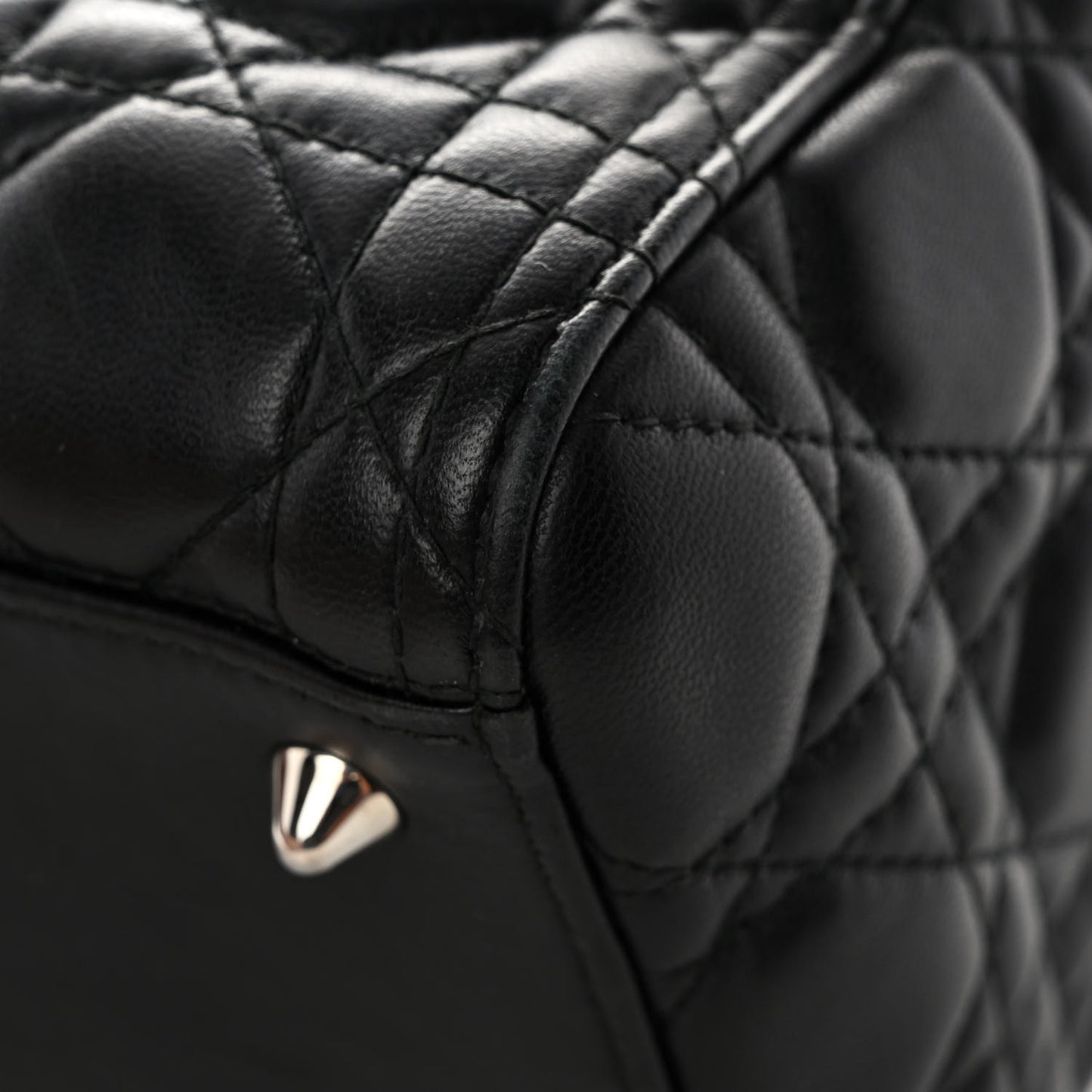 Lambskin Cannage Medium Lady Dior Black