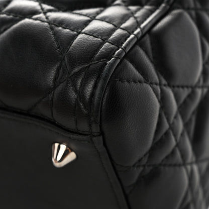 Christian Dior Lambskin Cannage Medium Lady Dior Black 10 of 10