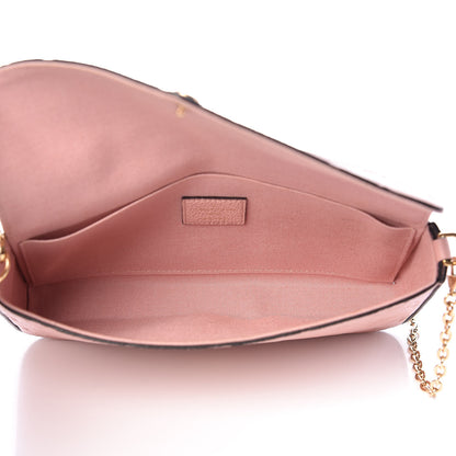Louis Vuitton Empreinte Pochette Felicie Chain Wallet Rose Poudre 5 of 12