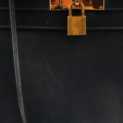 Hermes Box Kelly Sellier 28 Bleu Marine 24 of 25