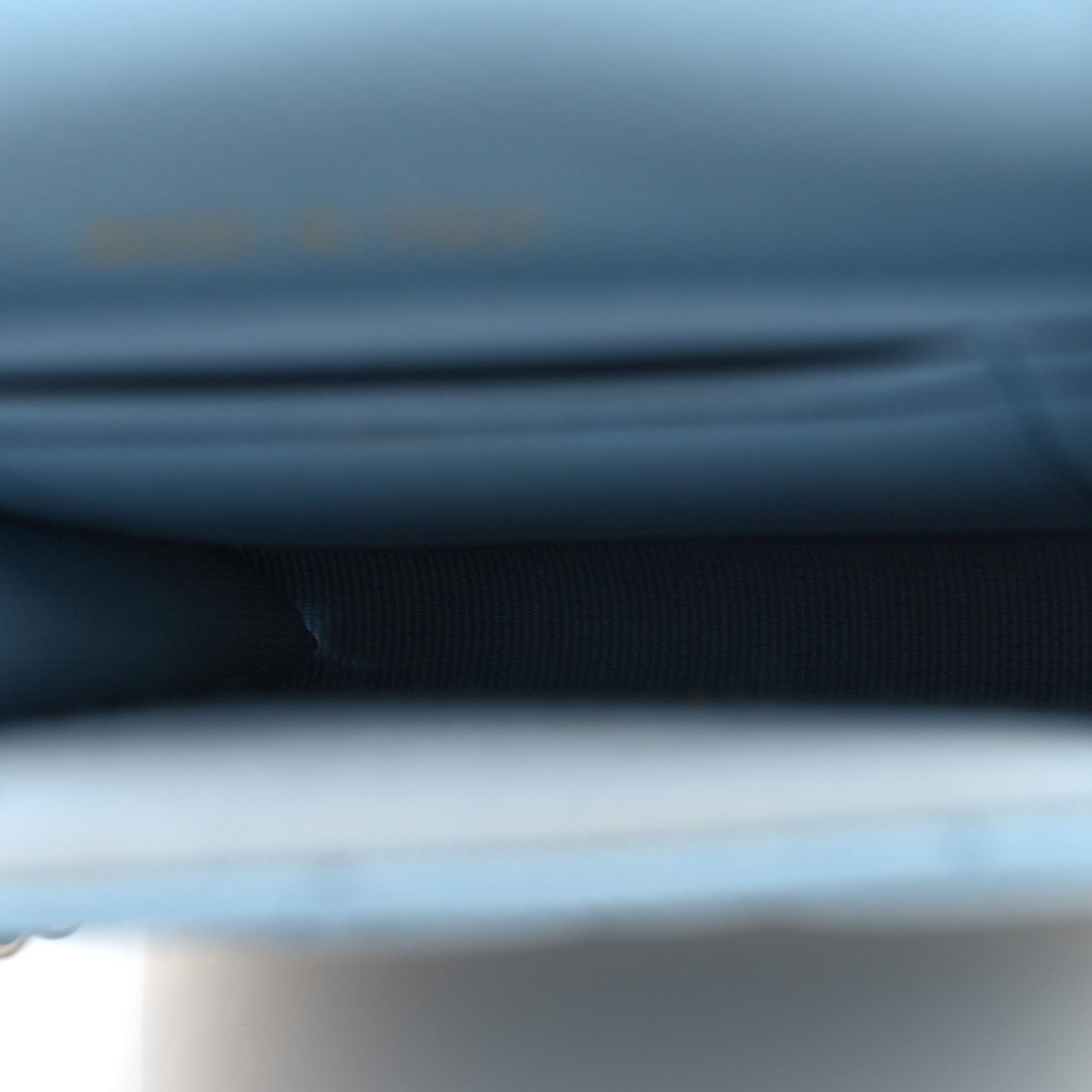 Chanel Caviar Quilted Crystal CC Phone Case With Chain Light Blue 5 of 10