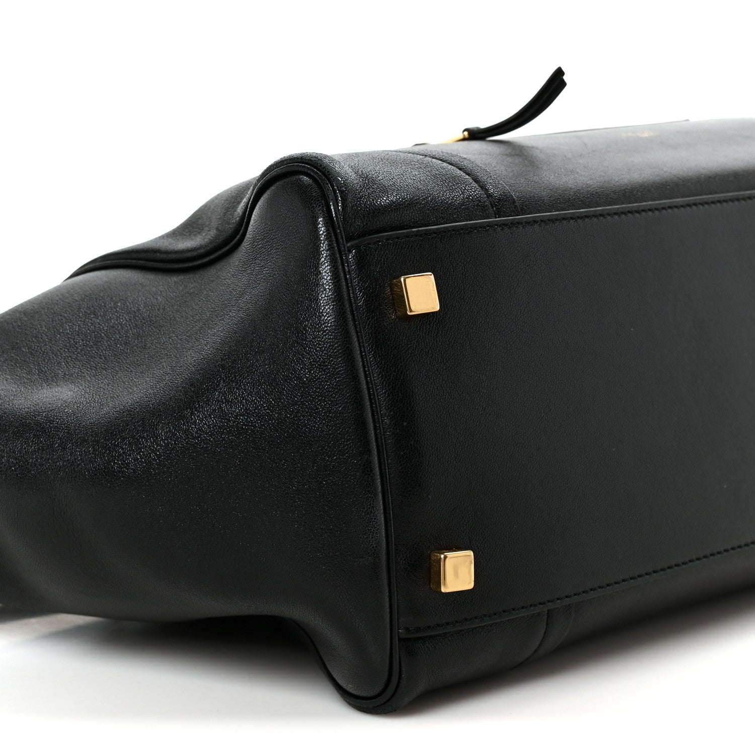 Celine Supple Shiny Lambskin Medium Smiling New Luggage Black 9 of 11