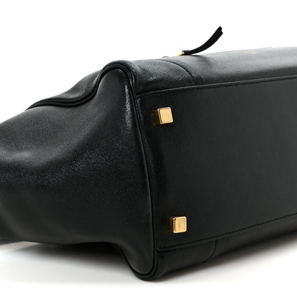 Celine Supple Shiny Lambskin Medium Smiling New Luggage Black 9 of 11
