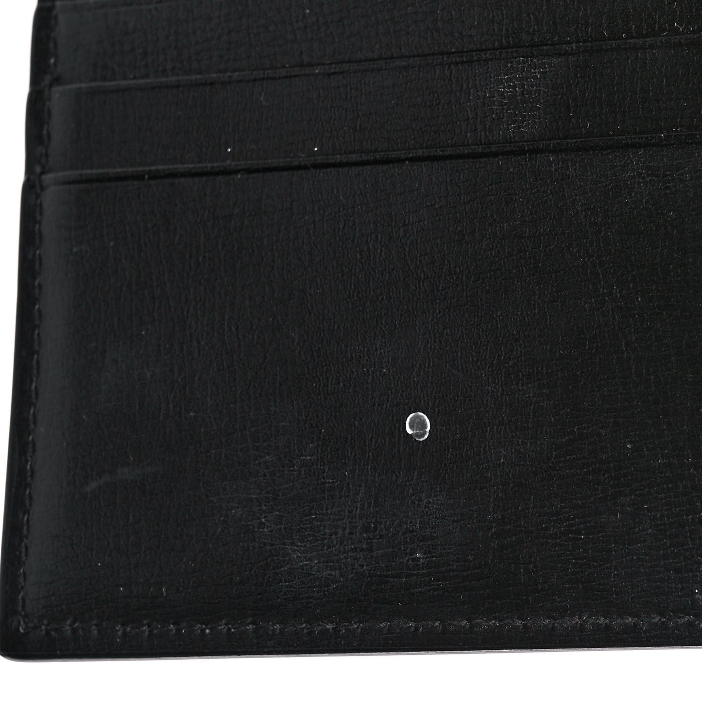 Calfskin Monogram Flap Wallet Black