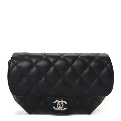 Chanel Calfskin Quilted CC Uniform Flap Belt Bag Black 1 of 11