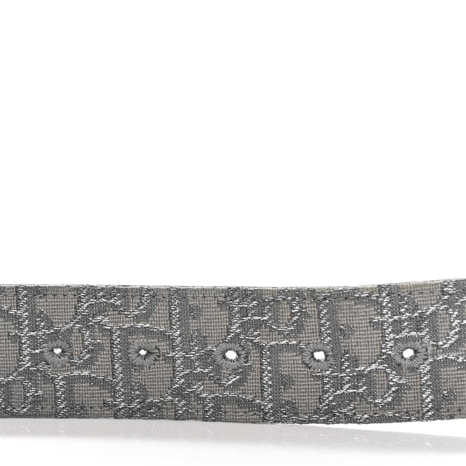 Christian Dior Jacquard Oblique Cosmo Belt 85 34 Grey 1368397