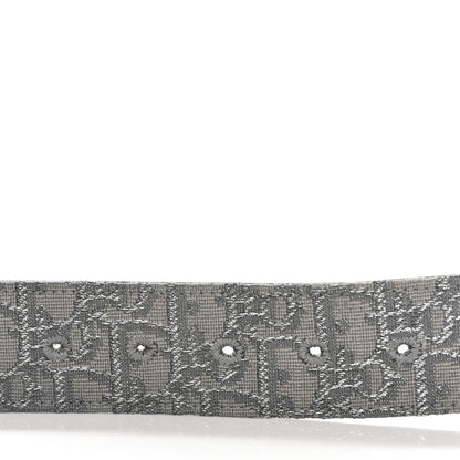Christian Dior Jacquard Oblique Cosmo Belt 85 34 Grey 3 of 7
