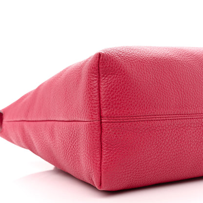 Burberry Grainy Calfskin Medium Baynard Tote Pink Azalea 10 of 11