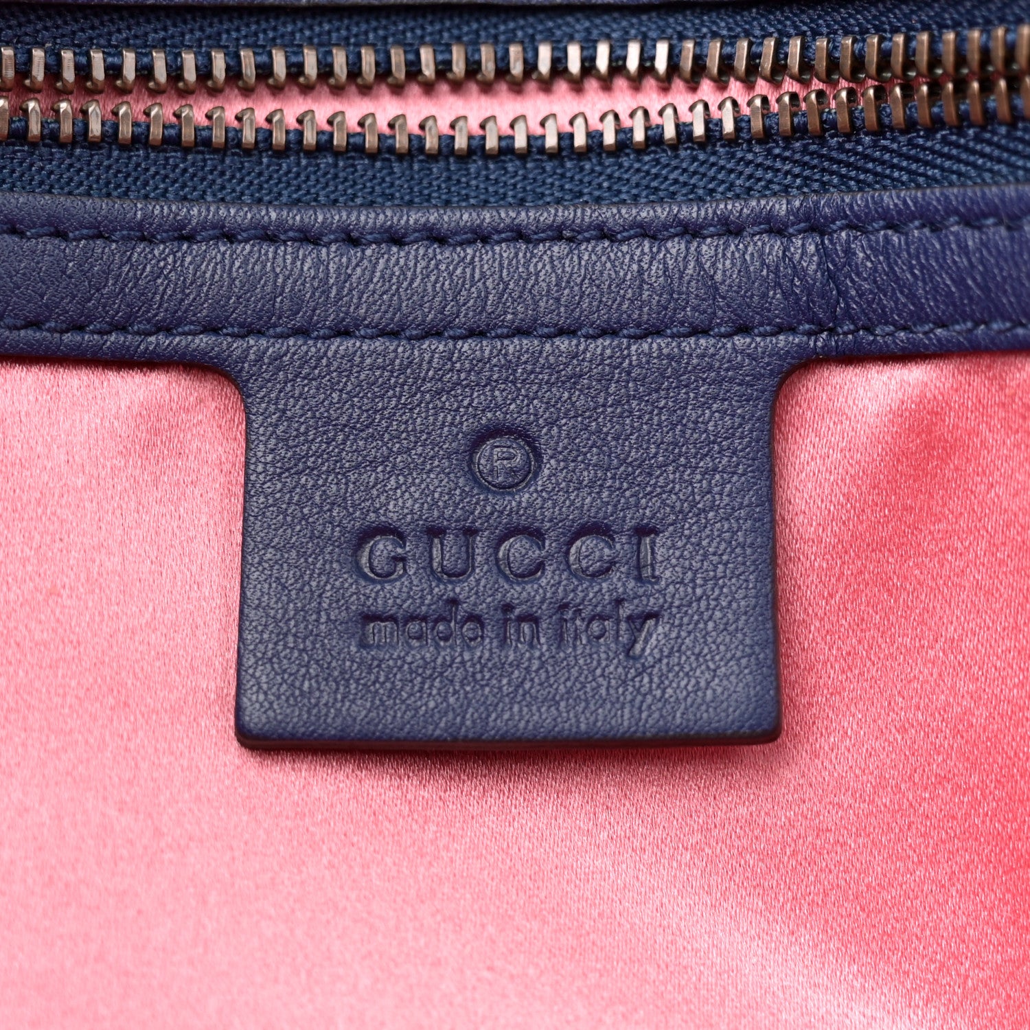 Gucci Velvet Matelasse Medium GG Marmont Shoulder Bag Cobalt Blue 6 of 9