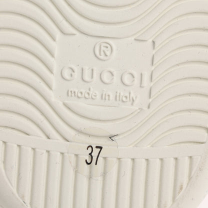 Gucci Calfskin Web Studded Womens Arrow Ace Sneakers 37 White 8 of 11