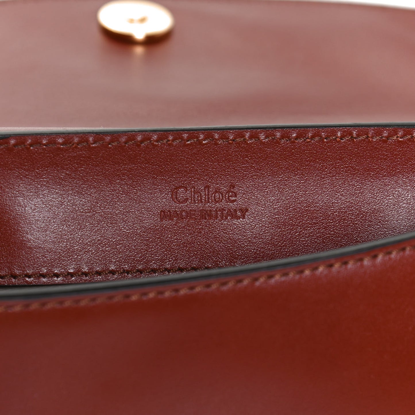 Calfskin Suede C Belt Bag Sepia Brown