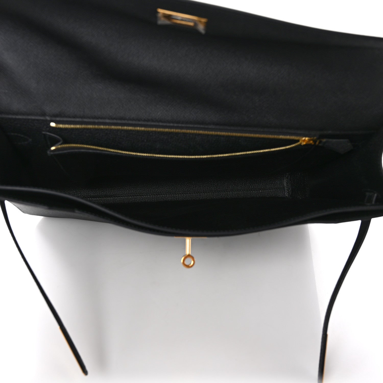 Hermes Epsom Kelly Depeches 36 Black 5 of 10
