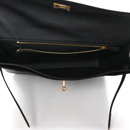 Hermes Epsom Kelly Depeches 36 Black 5 of 10