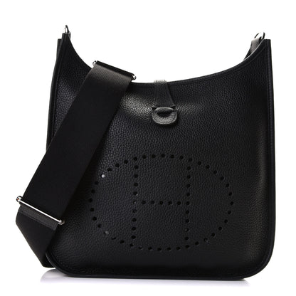 Hermes Taurillon Clemence Evelyne III PM Black 1 of 10