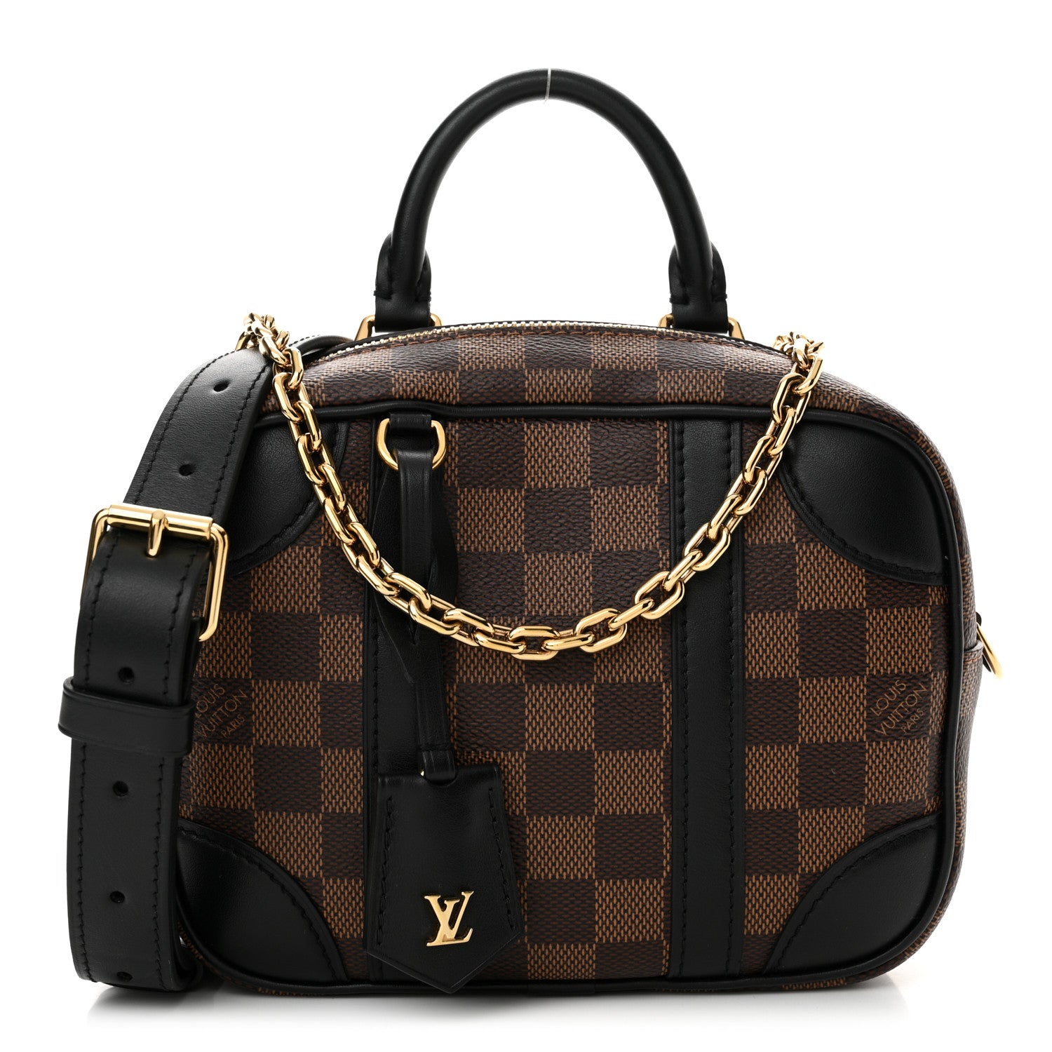 Louis Vuitton Damier Ebene Valisette Souple BB Black 1 of 9